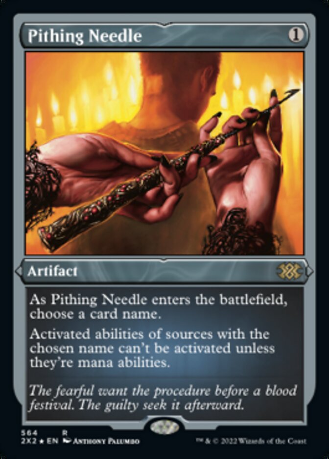 Pithing Needle (Foil Etched) [Double Masters 2022] | Gaming Infinity