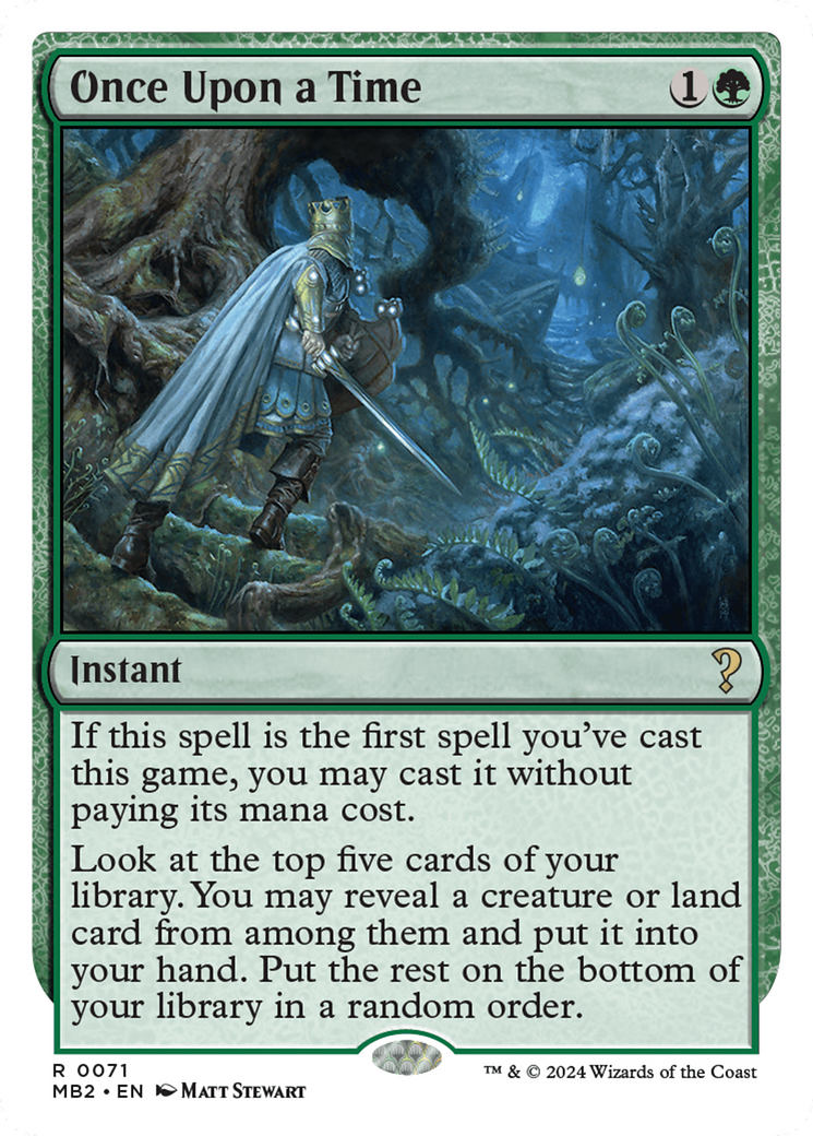 Once Upon a Time (White Border) [Mystery Booster 2] | Gaming Infinity