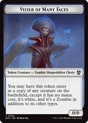 Angel of Sanctions // Vizier of Many Faces Double-Sided Token [Aetherdrift Commander] | Gaming Infinity