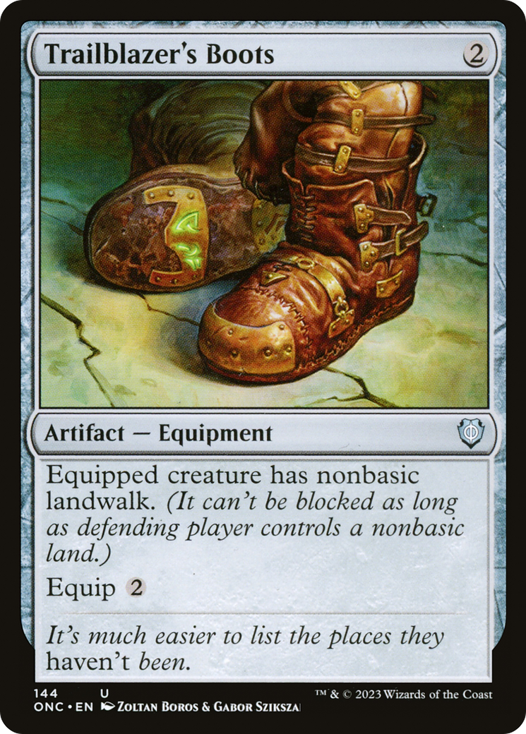 Trailblazer's Boots [Phyrexia: All Will Be One Commander] | Gaming Infinity