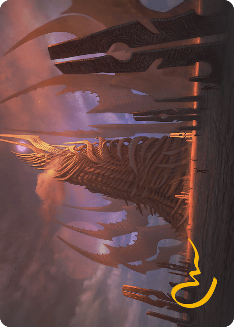 Phyrexian Tower Art Card (Gold-Stamped Signature) [Modern Horizons 3 Art Series] | Gaming Infinity