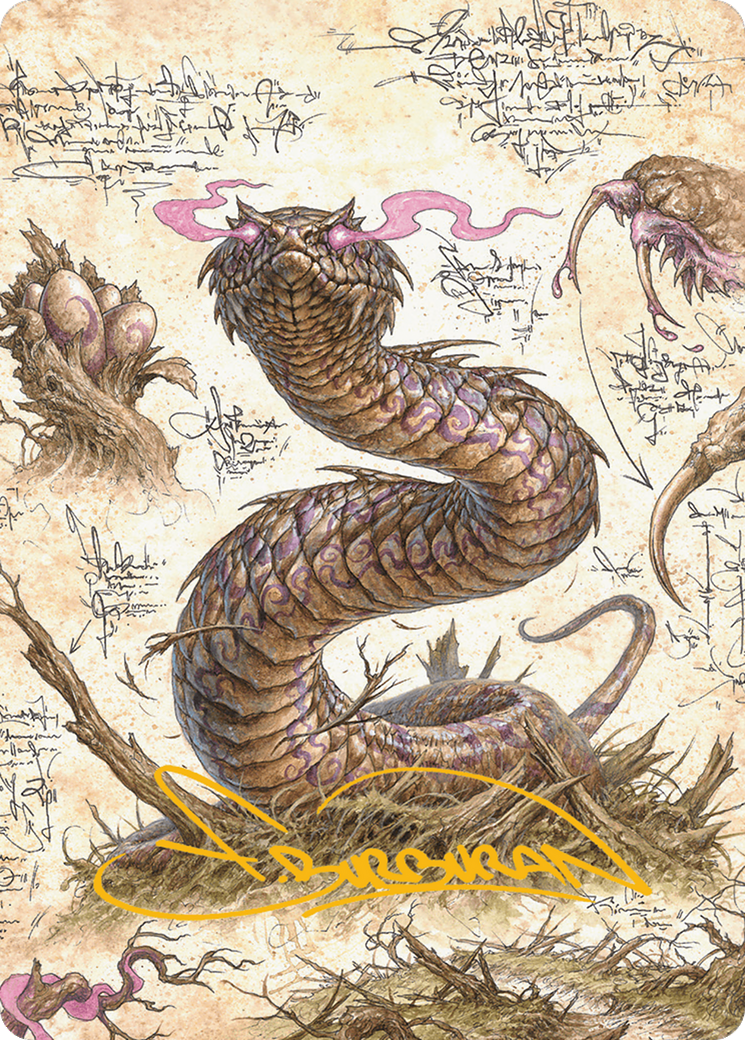 Rottenmouth Viper Art Card (Gold-Stamped Signature) [Bloomburrow Art Series] | Gaming Infinity