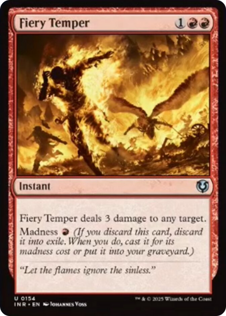 Fiery Temper [Innistrad Remastered] | Gaming Infinity