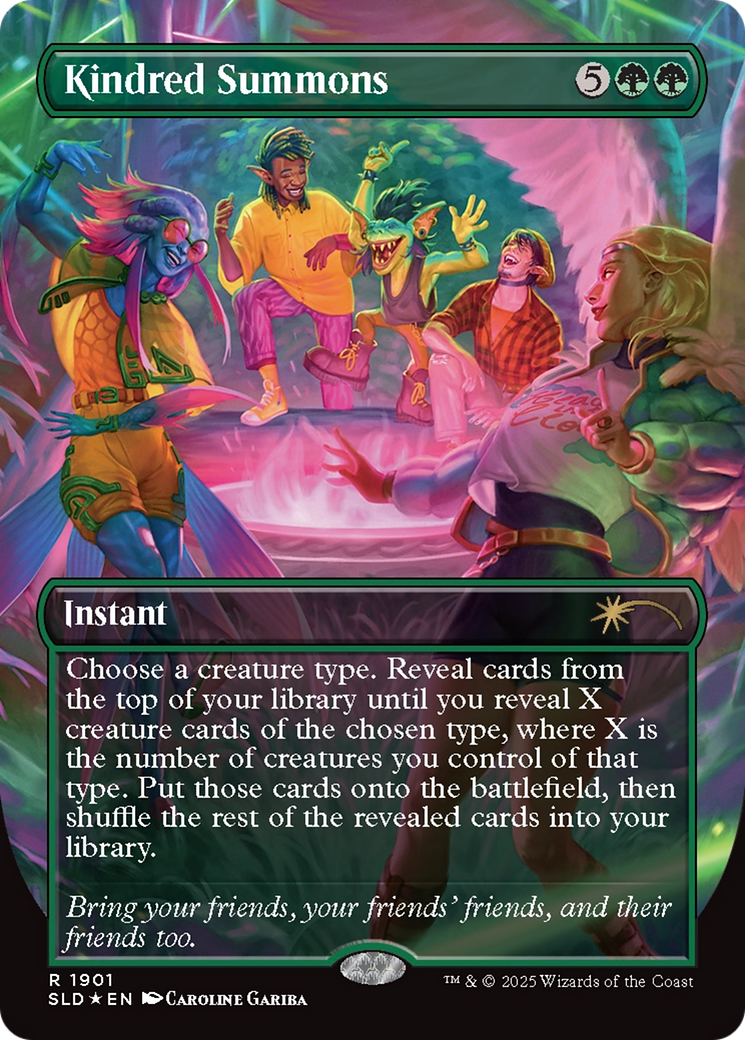 Kindred Summons (Double Rainbow Foil) [Secret Lair Drop Series] | Gaming Infinity