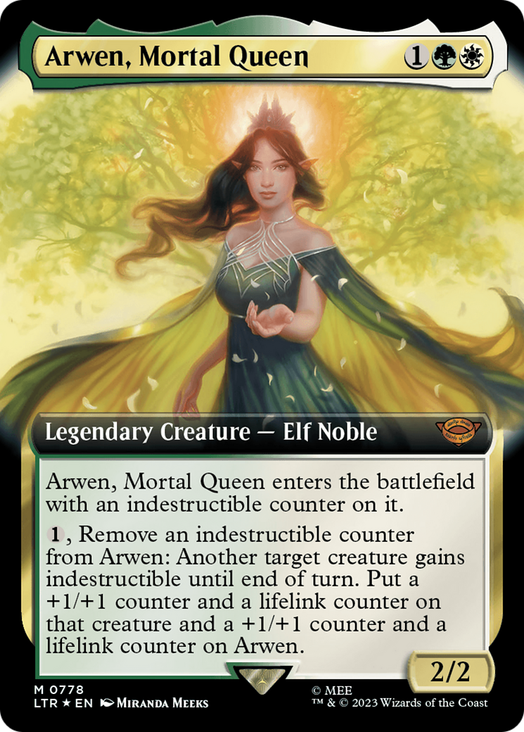 Arwen, Mortal Queen (Extended Art) (Surge Foil) [The Lord of the Rings: Tales of Middle-Earth] | Gaming Infinity