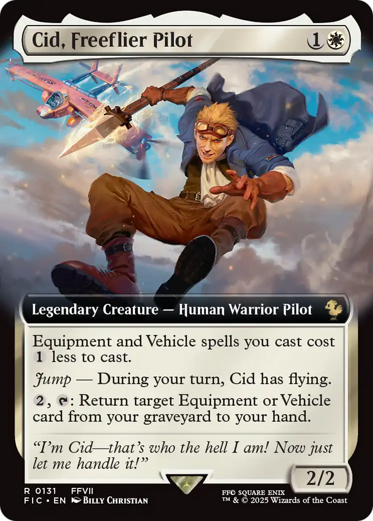 Cid, Freeflier Pilot (Extended Art) [FINAL FANTASY Commander] | Gaming Infinity