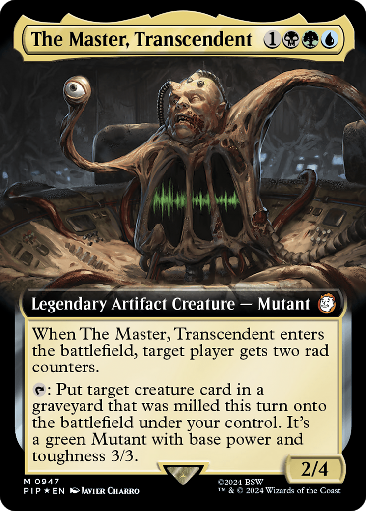 The Master, Transcendent (Extended Art) (Surge Foil) [Fallout] | Gaming Infinity