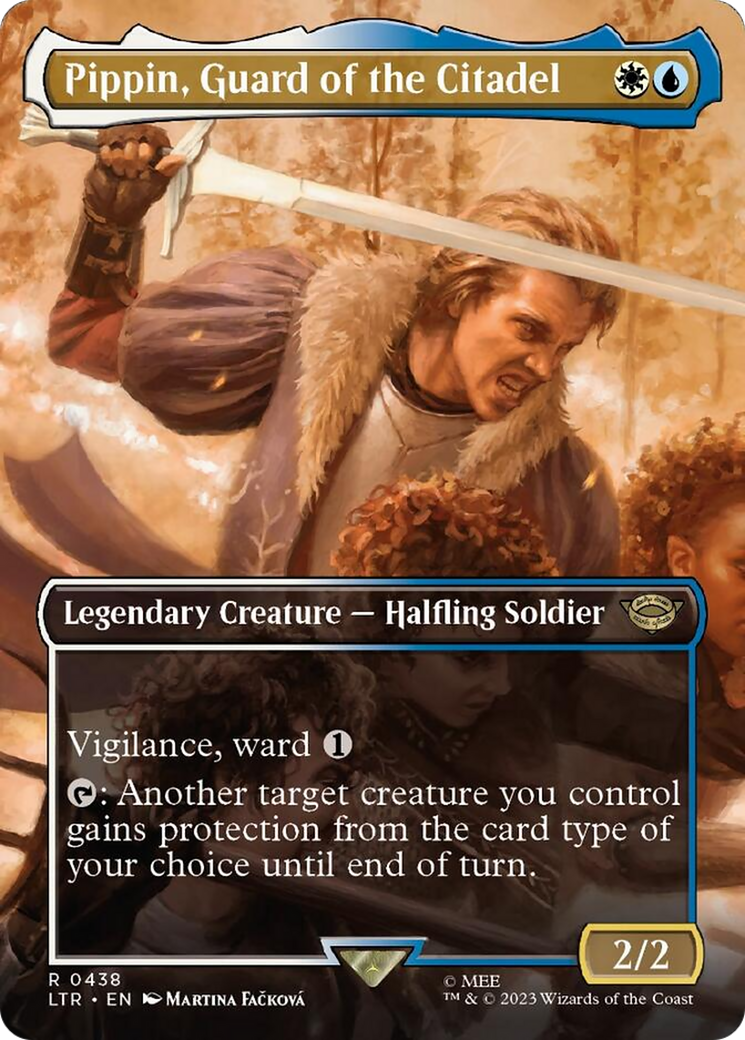 Pippin, Guard of the Citadel (Borderless Alternate Art) [The Lord of the Rings: Tales of Middle-Earth] | Gaming Infinity