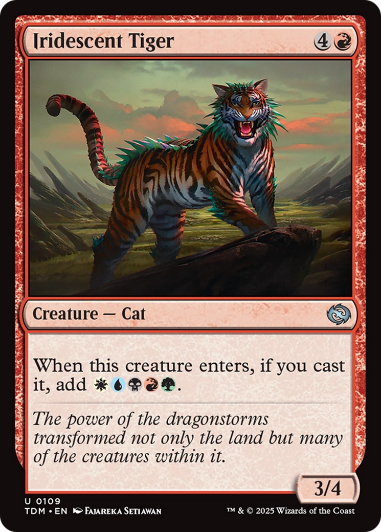 Iridescent Tiger [Tarkir: Dragonstorm] | Gaming Infinity