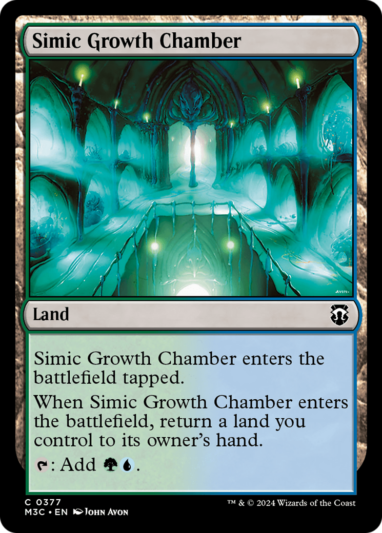 Simic Growth Chamber (Ripple Foil) [Modern Horizons 3 Commander] | Gaming Infinity