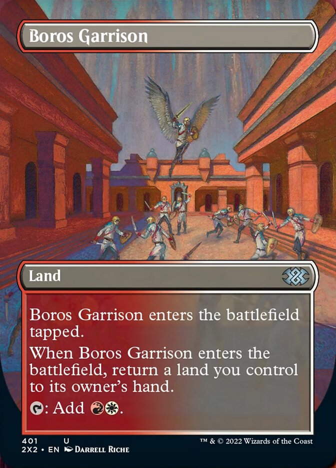 Boros Garrison (Borderless Alternate Art) [Double Masters 2022] | Gaming Infinity