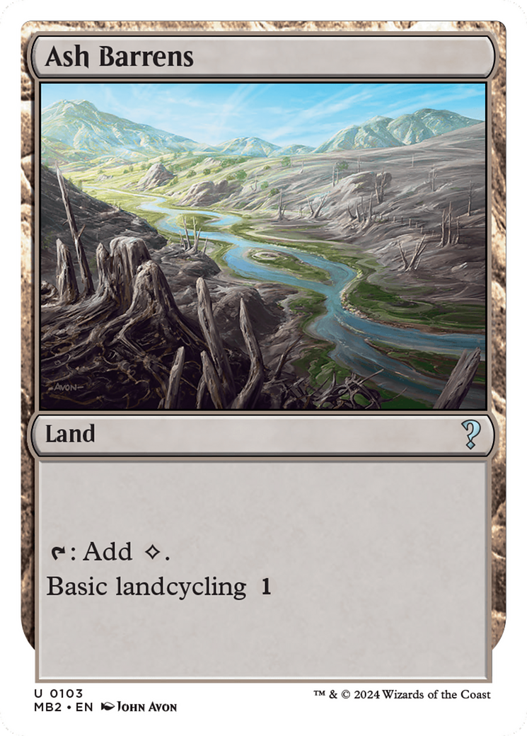 Ash Barrens (White Border) [Mystery Booster 2] | Gaming Infinity