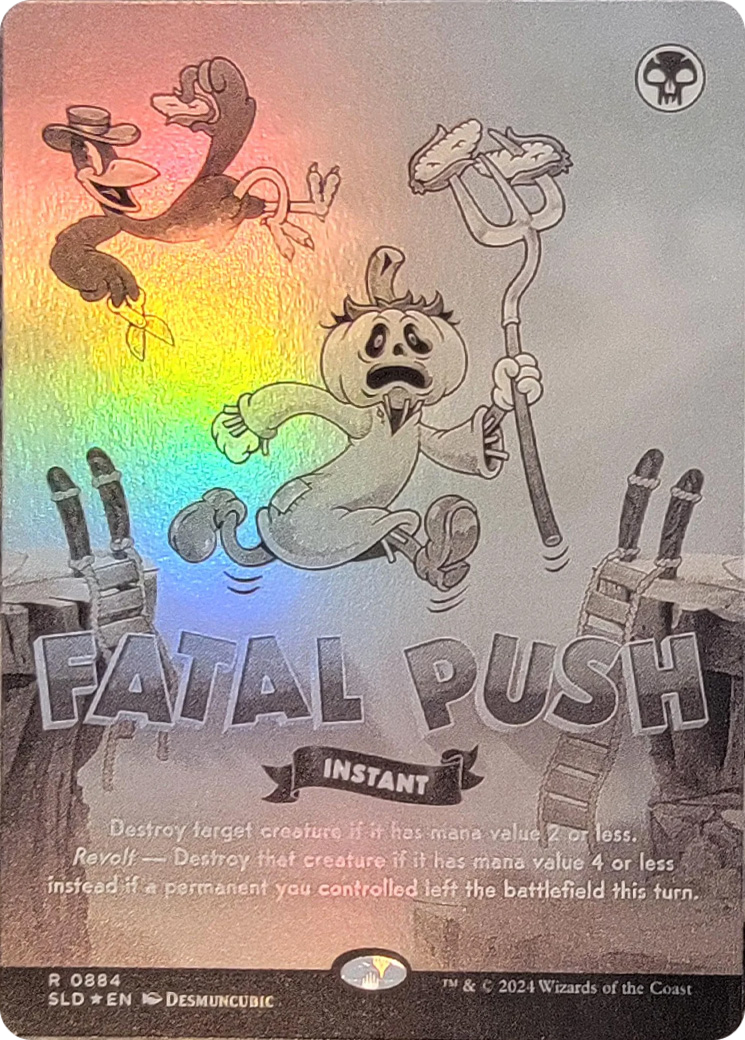 Fatal Push (0884) (Black & White Foil) [Secret Lair Drop Series] | Gaming Infinity