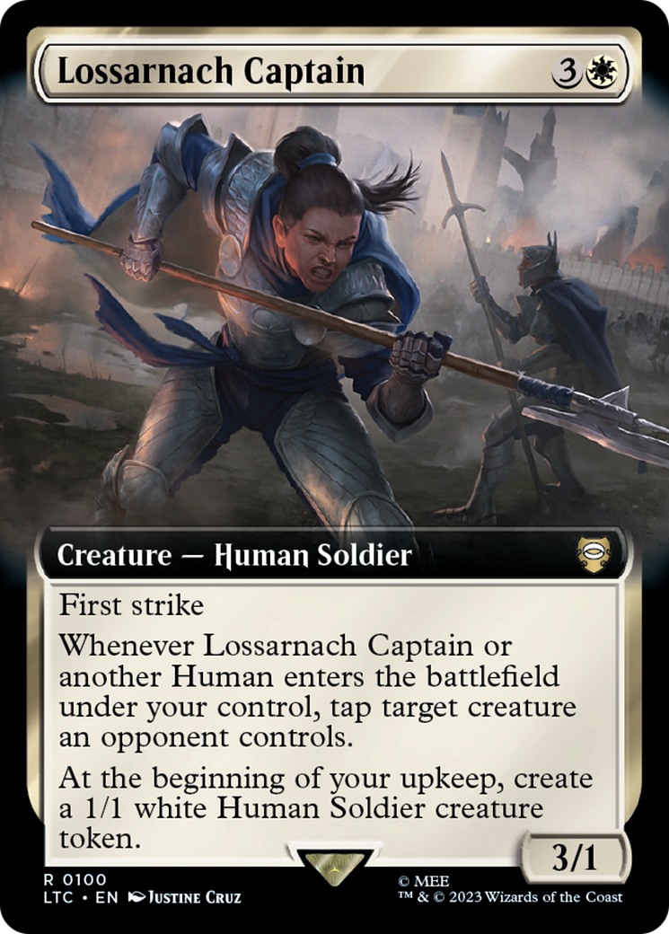 Lossarnach Captain (Extended Art) [The Lord of the Rings: Tales of Middle-Earth Commander] | Gaming Infinity