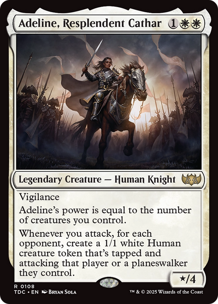 Adeline, Resplendent Cathar [Tarkir: Dragonstorm Commander] | Gaming Infinity
