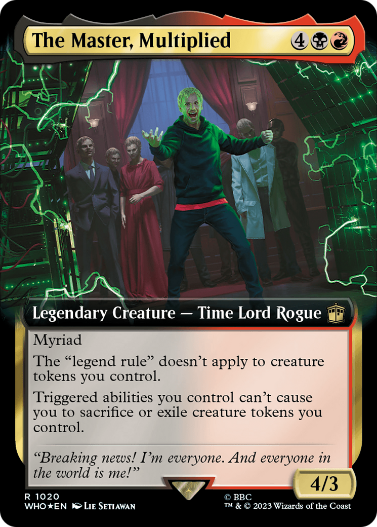 The Master, Multiplied (Extended Art) (Surge Foil) [Doctor Who] | Gaming Infinity