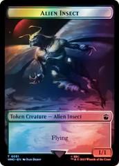 Alien // Alien Insect Double-Sided Token (Surge Foil) [Doctor Who Tokens] | Gaming Infinity