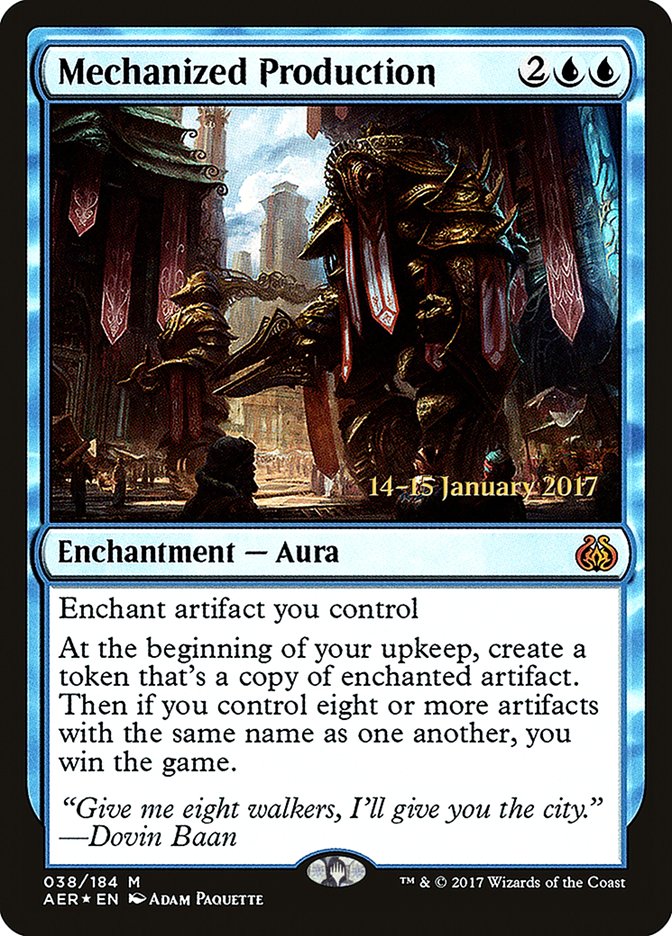 Mechanized Production [Aether Revolt Prerelease Promos] | Gaming Infinity