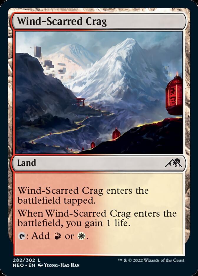 Wind-Scarred Crag [Kamigawa: Neon Dynasty] | Gaming Infinity