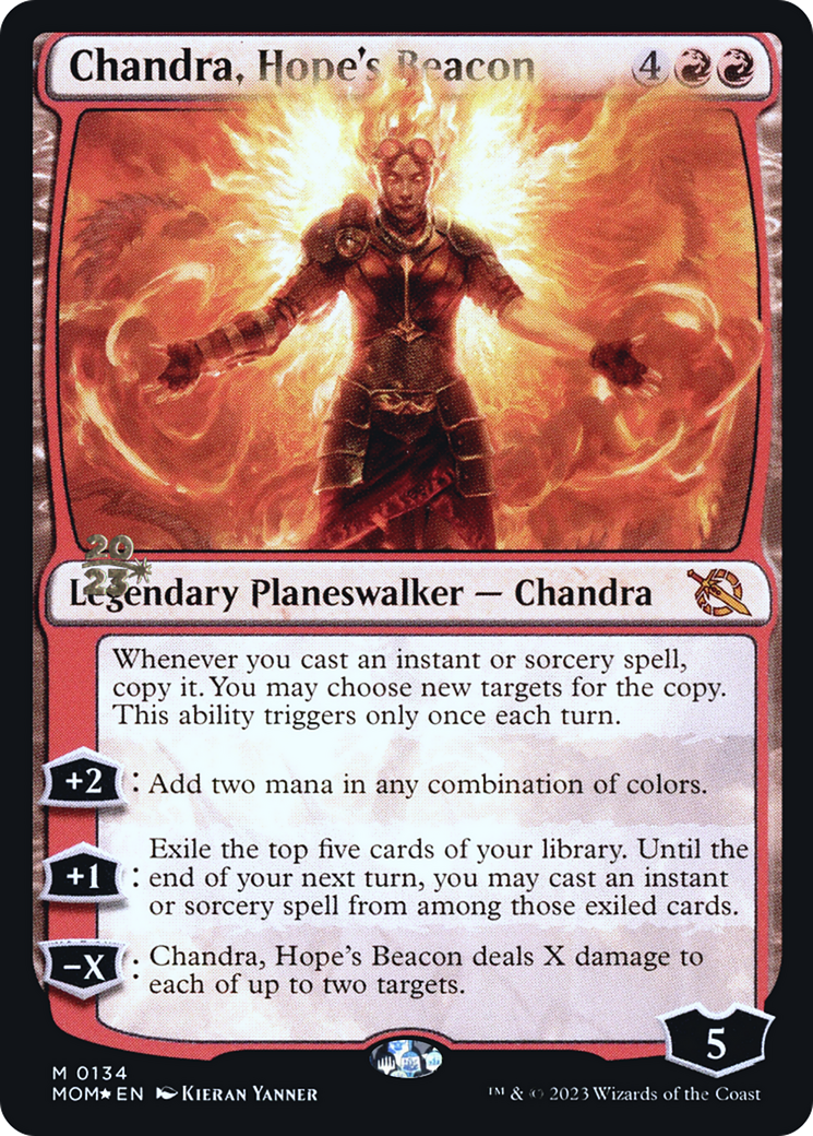 Chandra, Hope's Beacon [March of the Machine Prerelease Promos] | Gaming Infinity