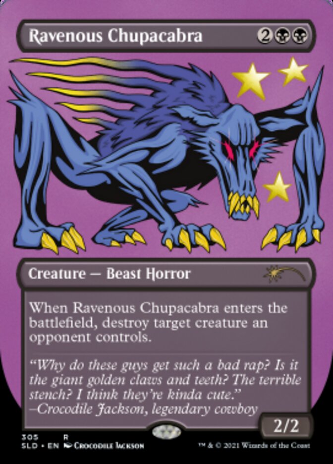 Ravenous Chupacabra (Borderless) (Foil Etched) [Secret Lair Drop Series] | Gaming Infinity