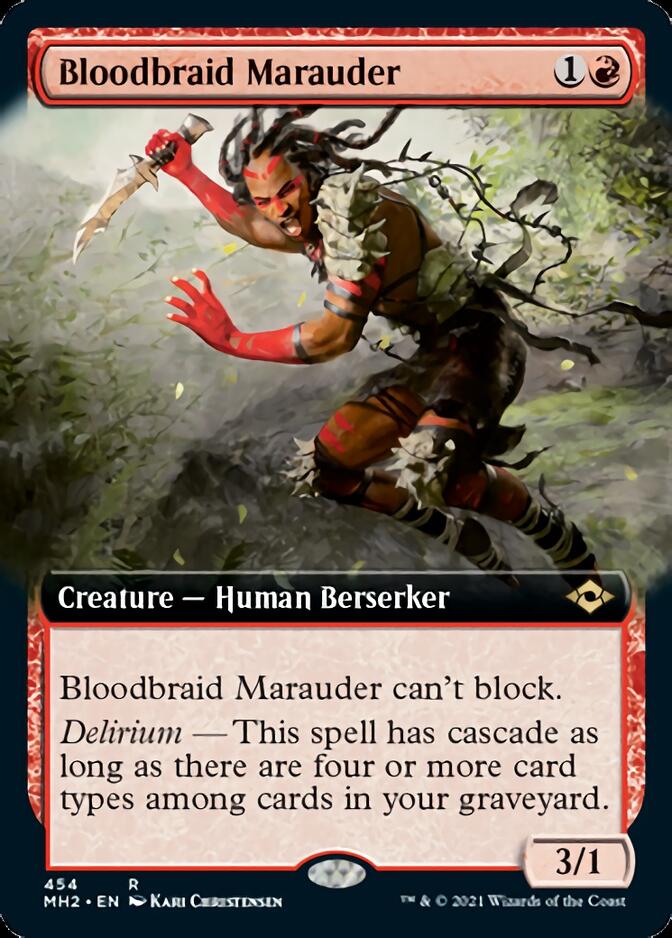 Bloodbraid Marauder (Extended Art) [Modern Horizons 2] | Gaming Infinity