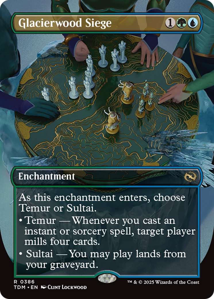 Glacierwood Siege (Borderless) [Tarkir: Dragonstorm] | Gaming Infinity