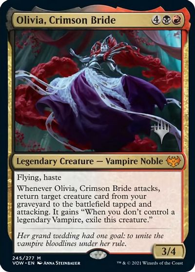Olivia, Crimson Bride (Promo Pack) [Innistrad: Crimson Vow Promos] | Gaming Infinity