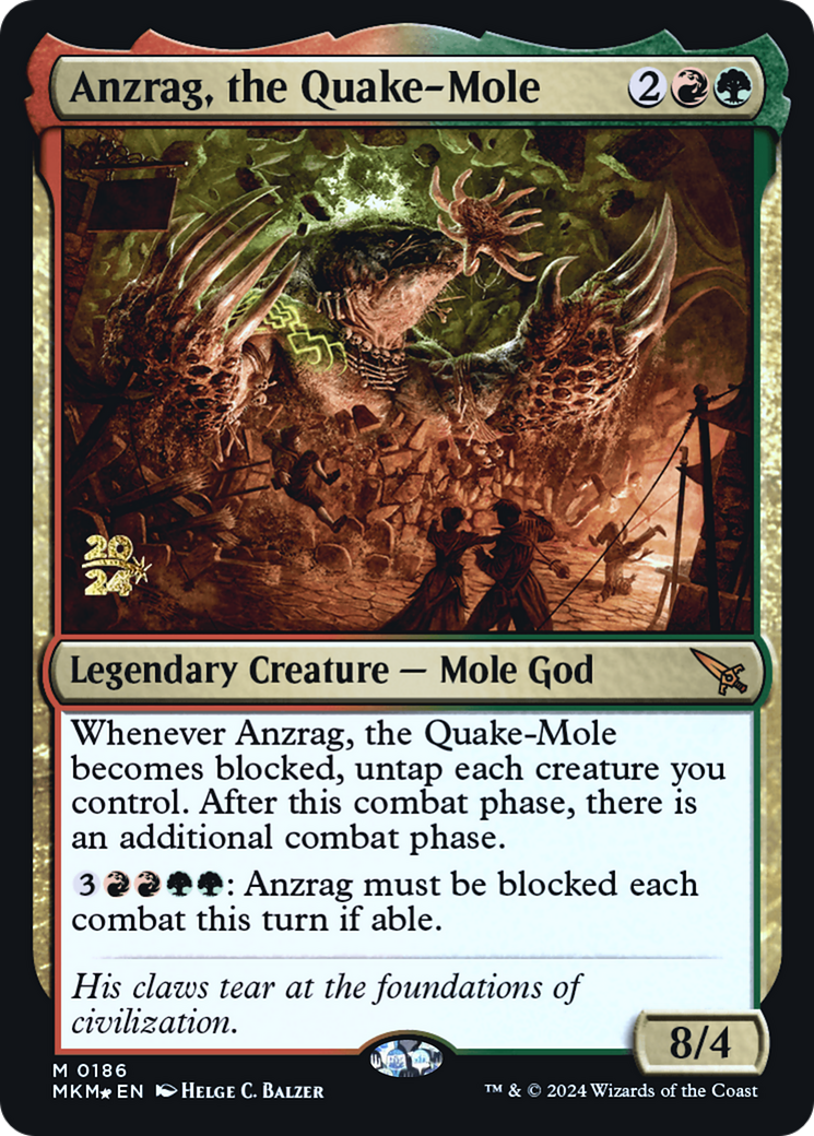 Anzrag, the Quake-Mole [Murders at Karlov Manor Prerelease Promos] | Gaming Infinity