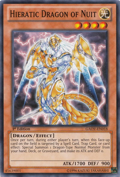 Hieratic Dragon of Nuit [GAOV-EN018] Common | Gaming Infinity