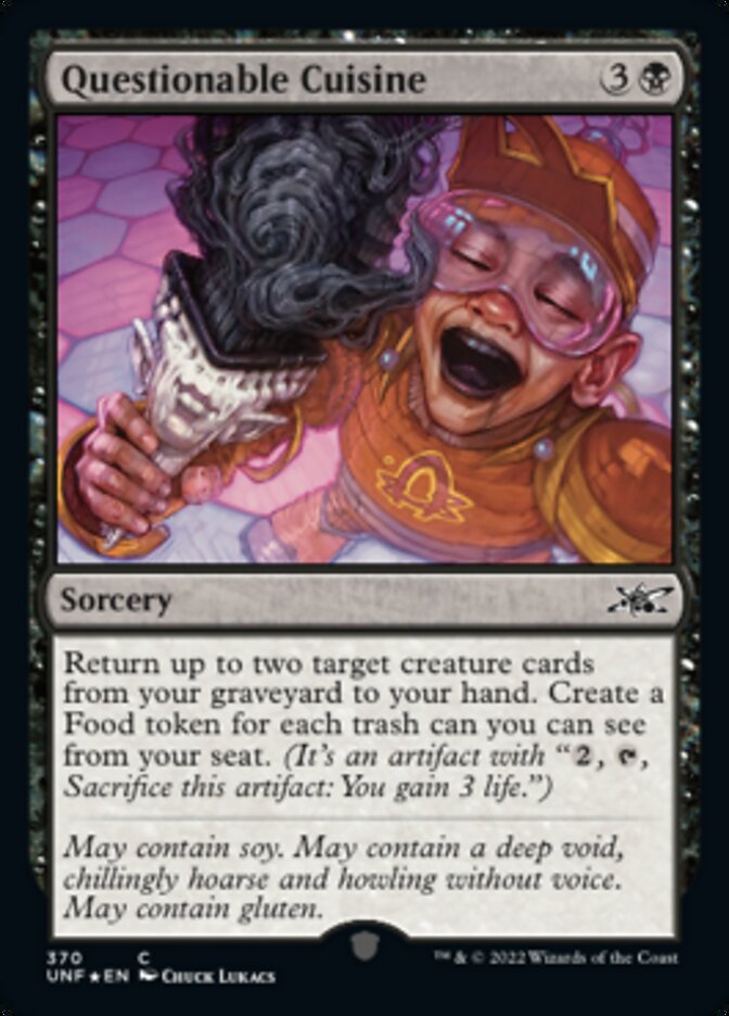Questionable Cuisine (Galaxy Foil) [Unfinity] | Gaming Infinity
