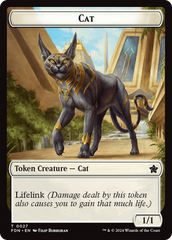 Cat (0027) // Phyrexian Goblin Double-Sided Token [Foundations Tokens] | Gaming Infinity