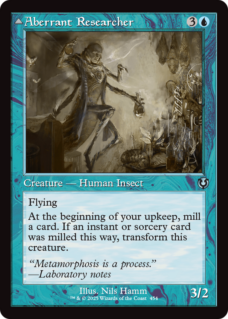 Aberrant Researcher // Perfected Form (Retro Frame) [Innistrad Remastered] | Gaming Infinity