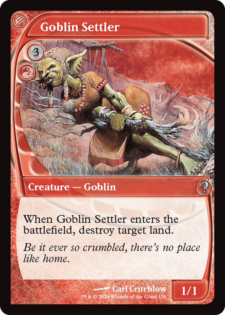 Goblin Settler (Future Sight) [Mystery Booster 2] | Gaming Infinity