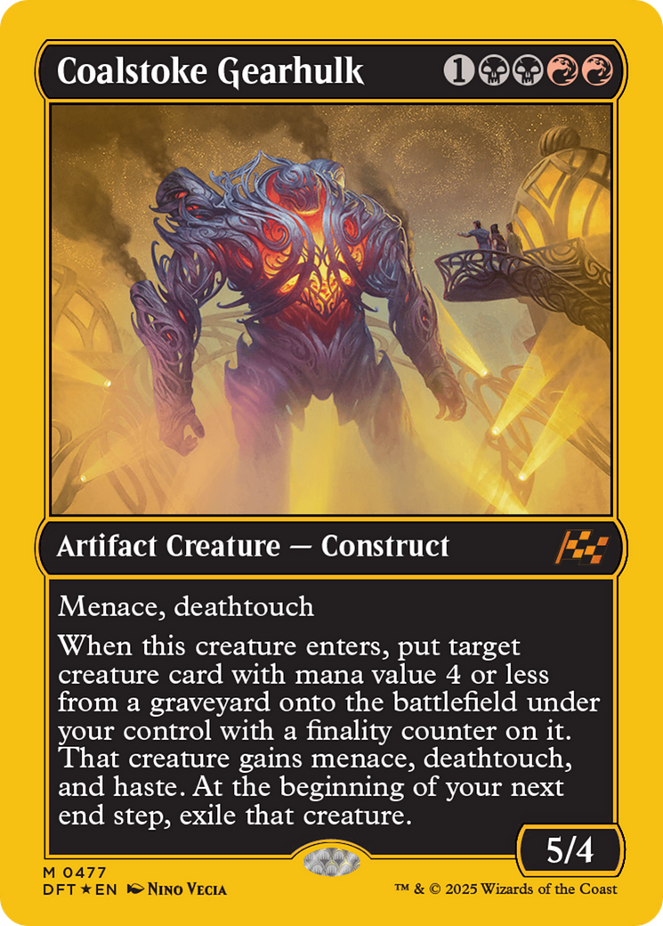 Coalstoke Gearhulk (First-Place Foil) [Aetherdrift] | Gaming Infinity