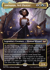 Aminatou, Veil Piercer (Borderless) [Duskmourn: House of Horror Commander] | Gaming Infinity