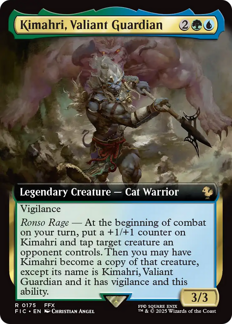 Kimahri, Valiant Guardian (Extended Art) [FINAL FANTASY Commander] | Gaming Infinity