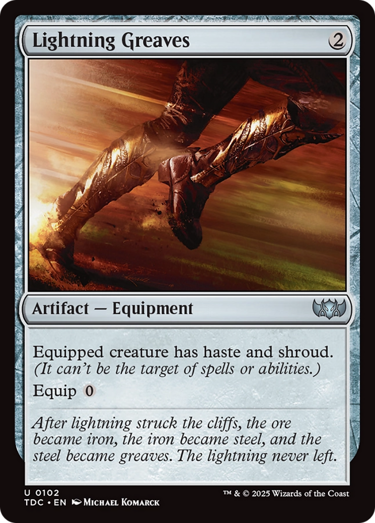 Lightning Greaves [Tarkir: Dragonstorm Commander] | Gaming Infinity