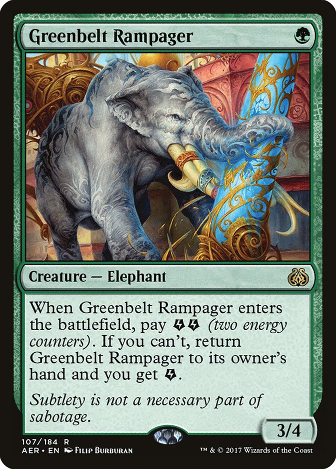 Greenbelt Rampager [Aether Revolt] | Gaming Infinity