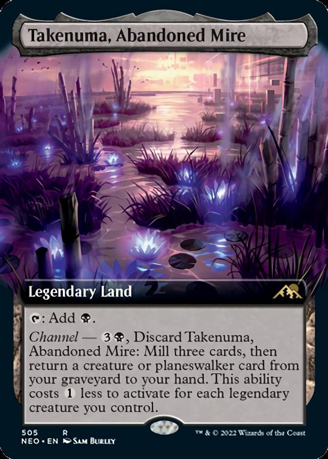 Takenuma, Abandoned Mire (Extended Art) [Kamigawa: Neon Dynasty] | Gaming Infinity