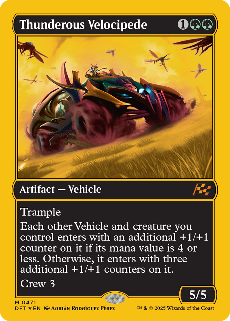 Thunderous Velocipede (First-Place Foil) [Aetherdrift] | Gaming Infinity