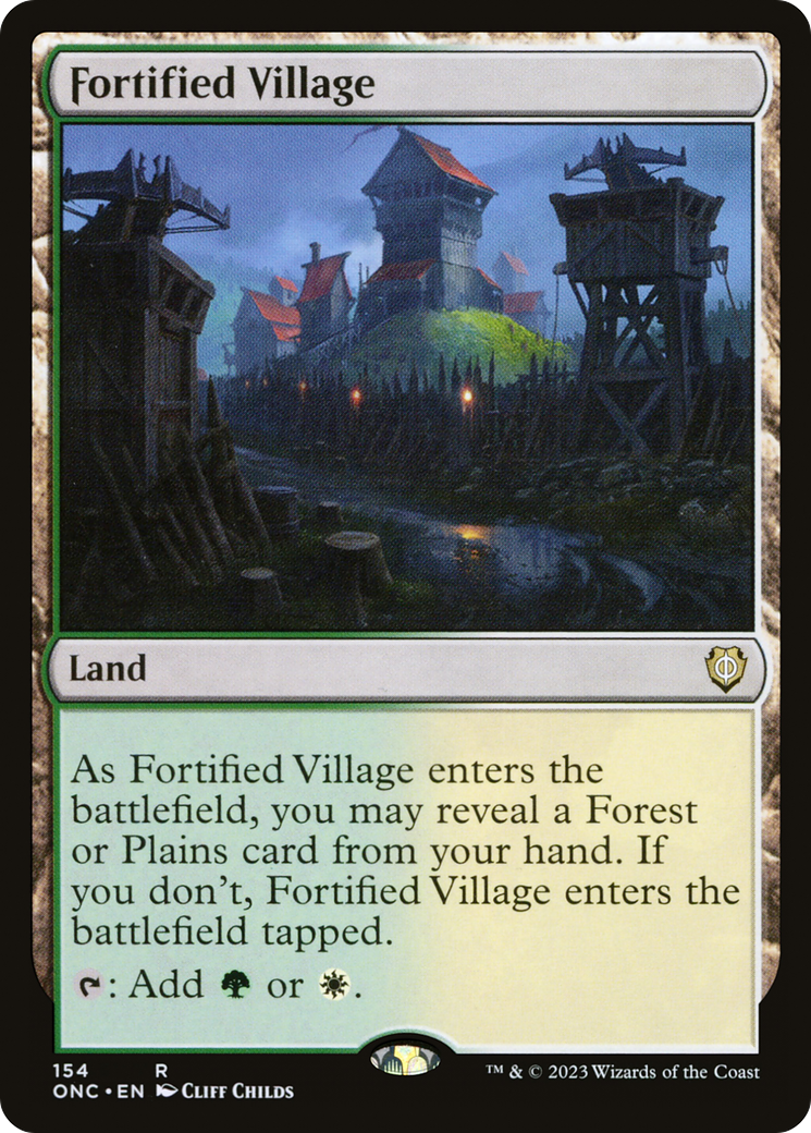 Fortified Village [Phyrexia: All Will Be One Commander] | Gaming Infinity