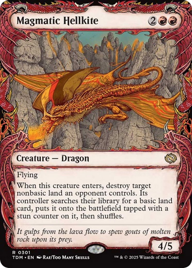 Magmatic Hellkite (Showcase) [Tarkir: Dragonstorm] | Gaming Infinity