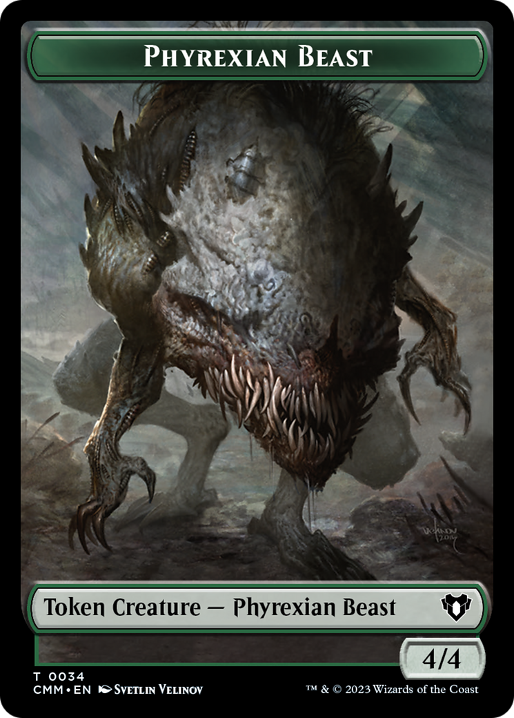 Phyrexian Beast Token [Commander Masters Tokens] | Gaming Infinity