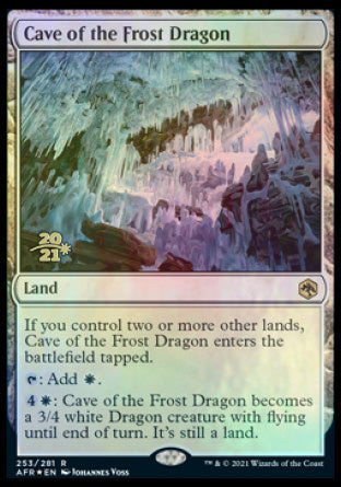 Cave of the Frost Dragon [Dungeons & Dragons: Adventures in the Forgotten Realms Prerelease Promos] | Gaming Infinity