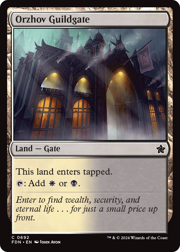 Orzhov Guildgate [Foundations] | Gaming Infinity