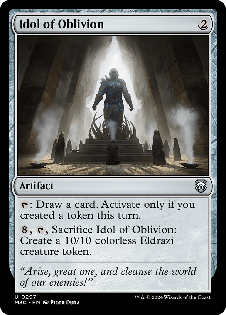 Idol of Oblivion (Ripple Foil) [Modern Horizons 3 Commander] | Gaming Infinity