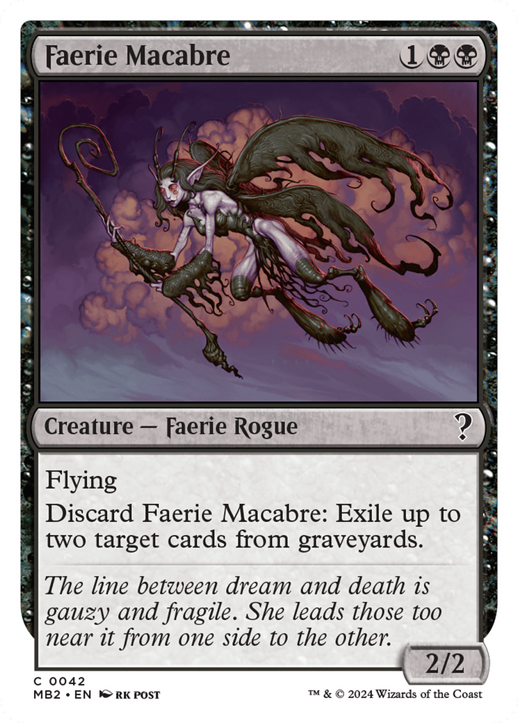 Faerie Macabre (White Border) [Mystery Booster 2] | Gaming Infinity