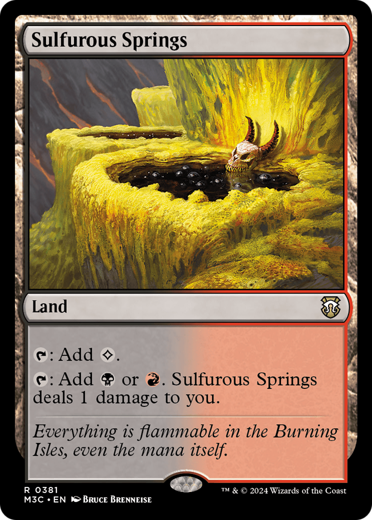 Sulfurous Springs (Ripple Foil) [Modern Horizons 3 Commander] | Gaming Infinity