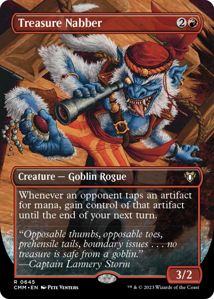 Treasure Nabber (Borderless Alternate Art) [Commander Masters] | Gaming Infinity